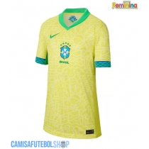 Camisa de time de futebol Brasil Replicas 1º Equipamento Feminina Copa America 2024 Manga Curta